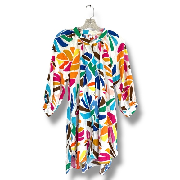 Tabitha Brown x Target Tropical Botanical Print Cover- Up Shirtdress Size Small - Picture 4 of 10